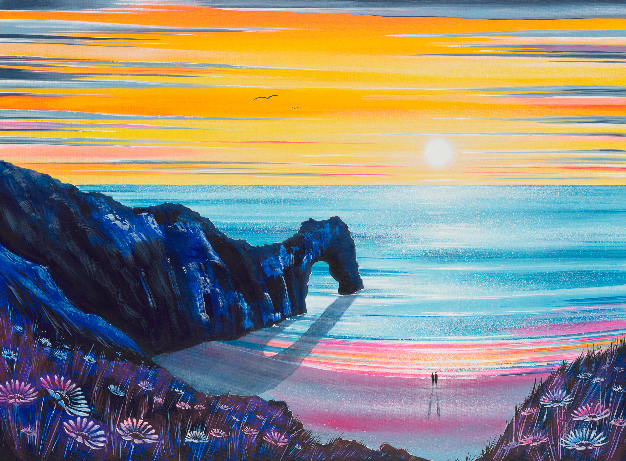 Sunset+Over+Durdle+Door+-+